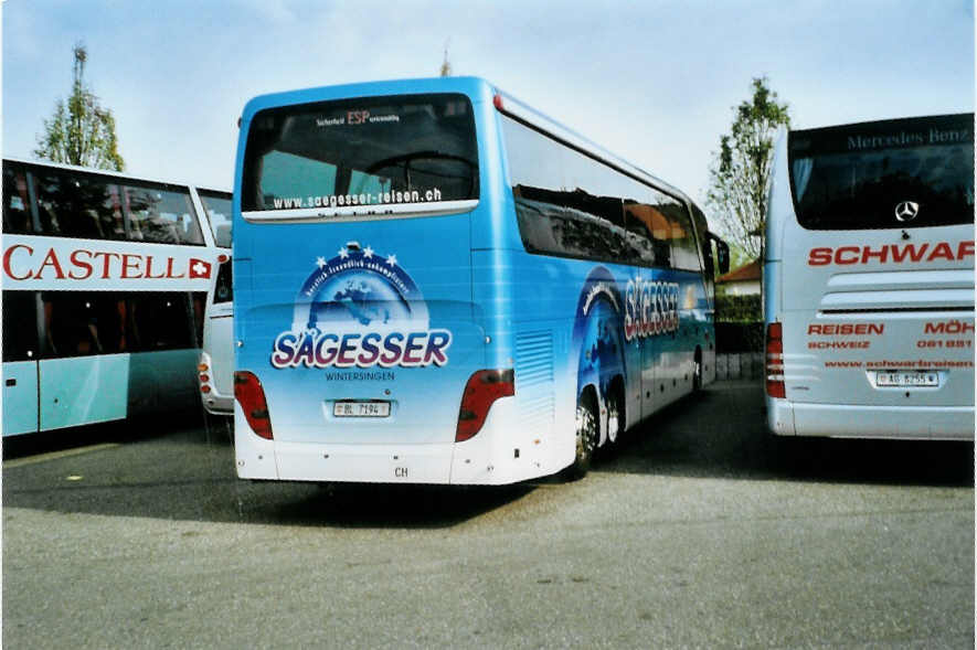 (099'629) - Aus der Schweiz: S�gesser, Wintersingen - Nr. 3/BL 7194 - Setra am 2. Oktober 2007 in Rust, Europapark