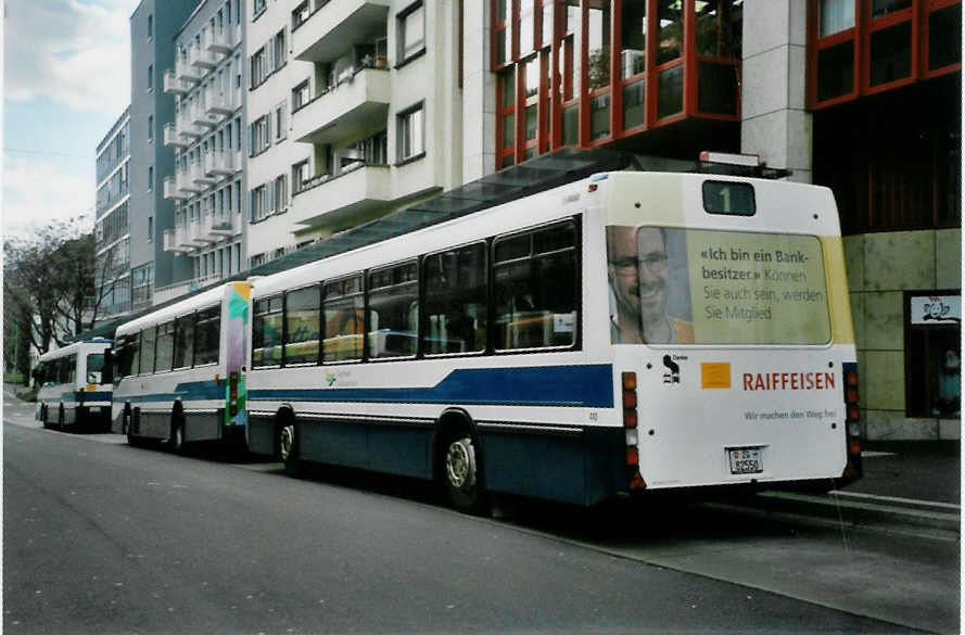 (101'317) - ZVB Zug - Nr. 410/ZG 82'550 - Lanz+Marti/Hess Personenanh�nger (ex Nr. 110) am 26. November 2007 beim Bahnhof Zug