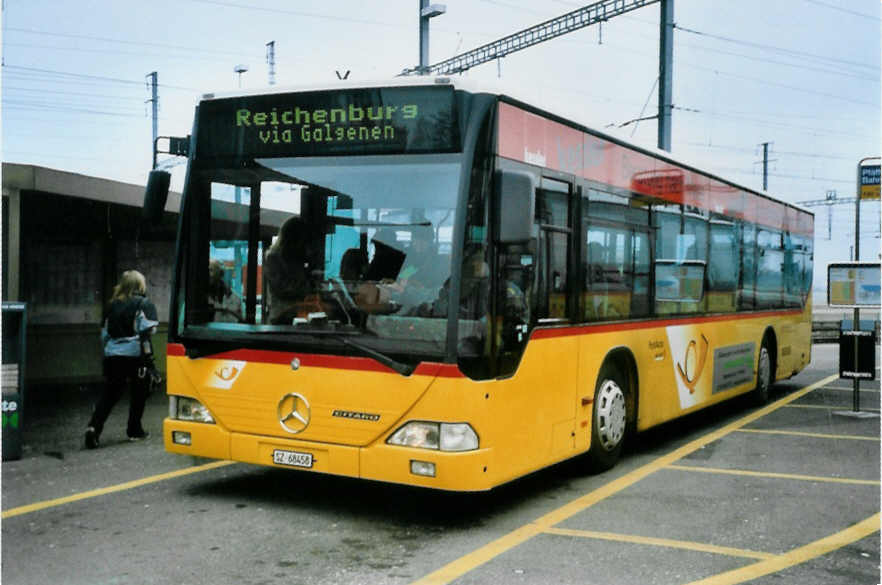 (102'417) - Kistler, Reichenburg - SZ 68'458 - Mercedes am 26. Dezember 2007 beim Bahnhof Pf�ffikon