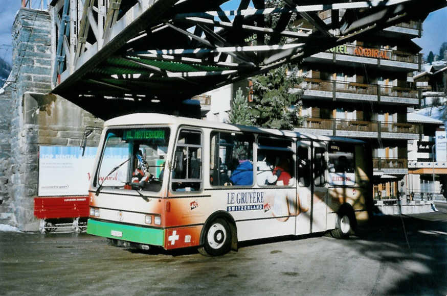 (102'716) - OBZ Zermatt - Nr. 2/VS 143'405 - Vetter am 30. Dezember 2007 in Zermatt, Getwing Br�cke