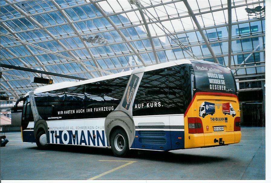 (104'004) - PostAuto Graub�nden - GR 162'988 - MAN am 4. Februar 2008 in Chur, Postautostation