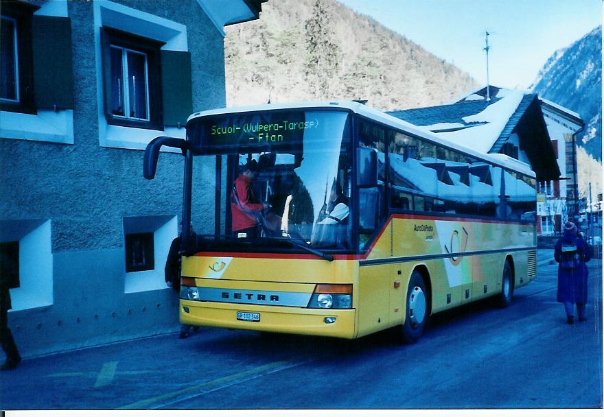 (104'412) - PostAuto Graub�nden - GR 102'346 - Setra am 19. Februar 2008 in Martina, Post
