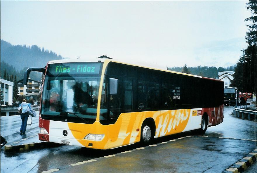 (104'729) - Stuppan, Flims - GR 161'660 - Mercedes am 1. M�rz 2008 in Laax, Murschetg