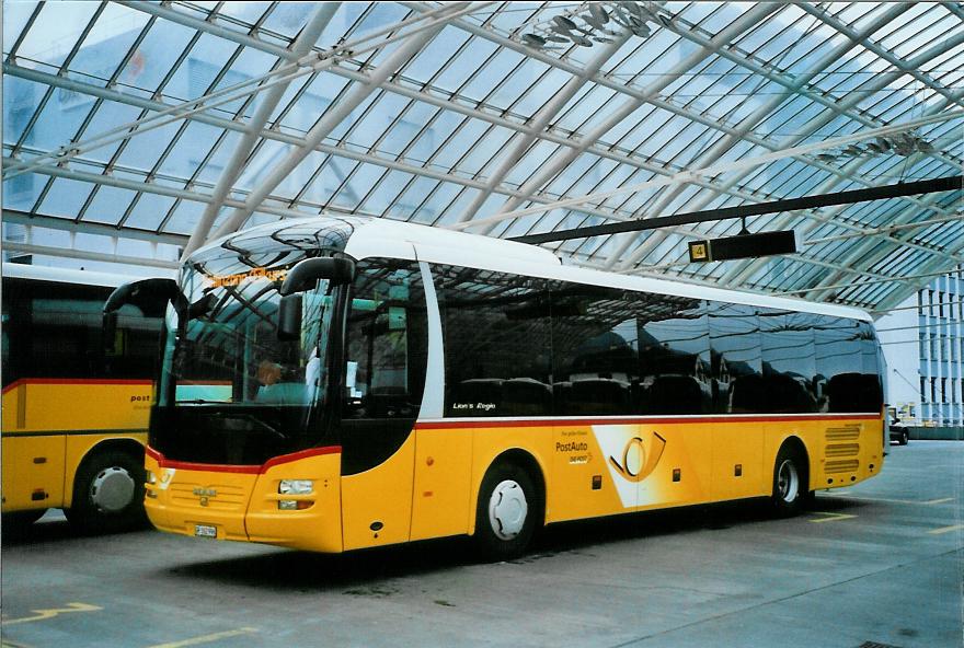 (104'818) - PostAuto Graub�nden - GR 162'996 - MAN am 1. M�rz 2008 in Chur, Postautostation