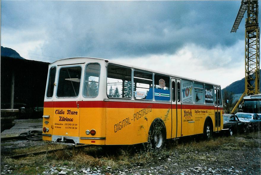 (104'833) - Oldie-Tours Z�risee, Wollerau - Saurer/Hess (ex Wohlgemuth, Hochwald) am 1. M�rz 2008 in N�fels
