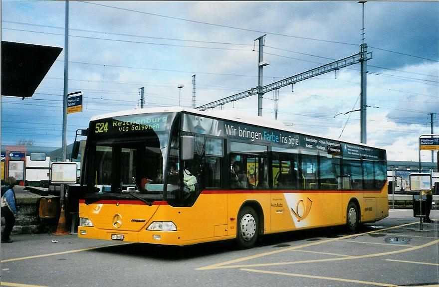 (104'908) - Kistler, Reichenburg - SZ 58'002 - Mercedes am 1. M�rz 2008 beim Bahnhof Pf�ffikon
