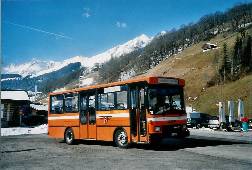 (104'930) - AS Engi - Nr. 8/GL 7708 - NAW/Hess (ex ZVB Zug Nr. 42) am 9. M�rz 2008 in Elm, Sportbahnen