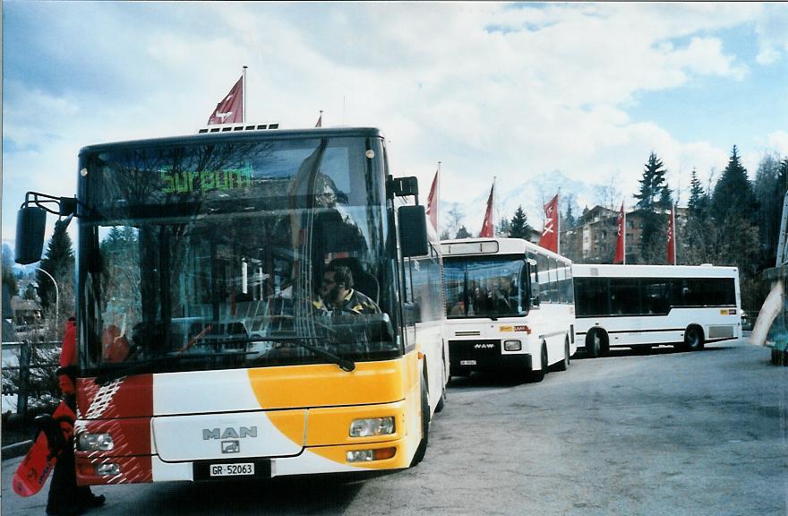(105'014) - Stuppan, Flims - GR 52'063 - MAN/G�ppel am 9. M�rz 2008 in Flims, Bergbahnen