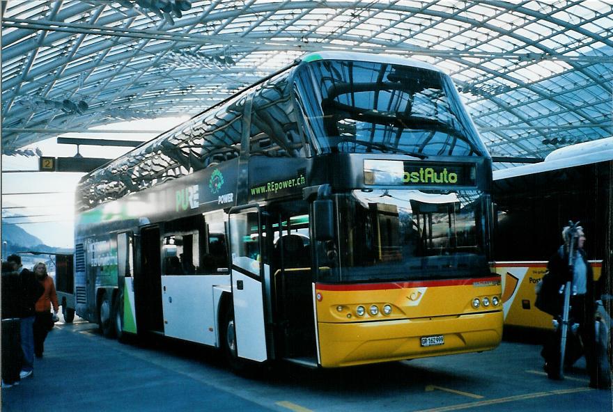 (105'028) - PostAuto Graub�nden - GR 162'999 - Neoplan am 9. M�rz 2008 in Chur, Postautostation