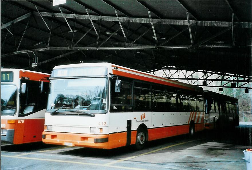 (105'136) - TPG Gen�ve - Nr. 412/GE 96'822 - Renault am 15. M�rz 2008 in Gen�ve, D�p�t