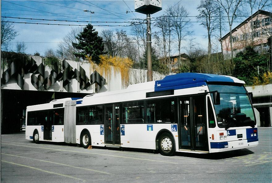 (105'301) - TL Lausanne - Nr. 549/VD 1520 - Van Hool am 15. M�rz 2008 in Lausanne, D�p�t Borde