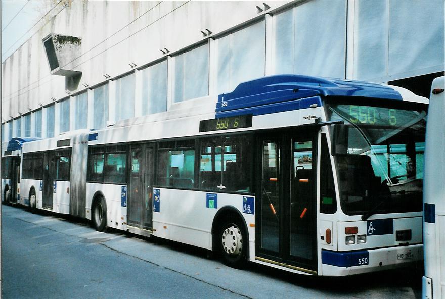 (105'303) - TL Lausanne - Nr. 550/VD 1524 - Van Hool am 15. M�rz 2008 in Lausanne, D�p�t Borde