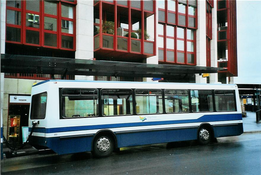 (105'315) - ZVB Zug - Nr. 410/ZG 82'550 - Lanz+Marti/Hess Personenanh�nger (ex Nr. 110) am 17. M�rz 2008 beim Bahnhof Zug