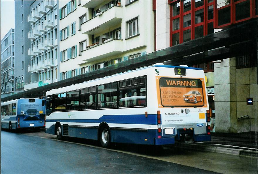 (105'319) - ZVB Zug - Nr. 107/ZG 54'617 - NAW/Hess (ex Nr. 97) am 17. M�rz 2008 beim Bahnhof Zug