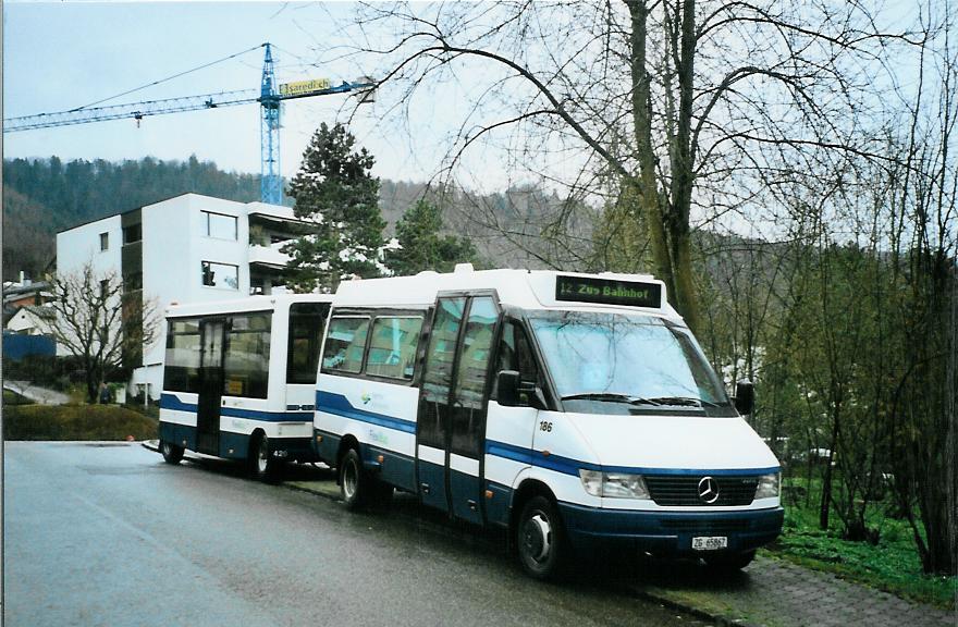 (105'419) - ZVB Zug - Nr. 186/ZG 65'867 - Mercedes (ex Nr. 129) am 17. M�rz 2008 in Zug, Gimenen