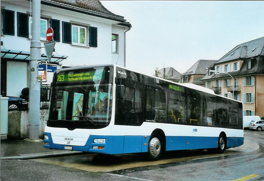 (105'427) - Andres, Effretikon - Nr. 4/ZH 549'484 - MAN (ex Gut, Binz Nr. 4) am 17. M�rz 2008 in Z�rich, Klusplatz
