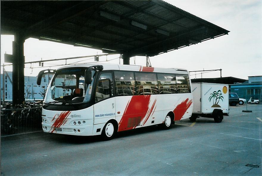 (105'514) - Stuker, Melchnau - BE 338'845 - Toyota/Caetano am 20. M�rz 2008 beim Bahnhof Thun