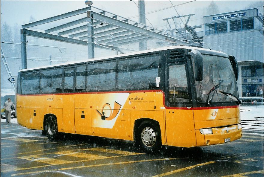 (105'519) - TMR Martigny - VS 1255 - Renault (ex Perrodin-M�tral, Le Ch�ble) am 21. M�rz 2008 beim Bahnhof Le Ch�ble
