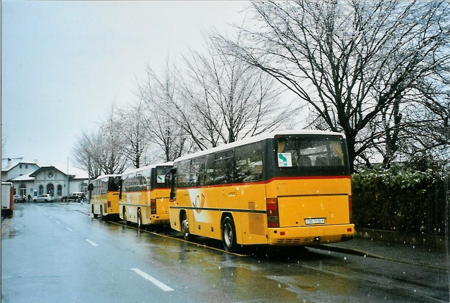 (105'610) - TMR Martigny - VS 1110 - Neoplan (ex Perrodin-M�tral, Le Ch�ble) am 21. M�rz 2008 beim Bahnhof Martigny