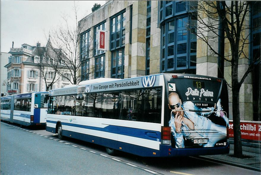 (105'725) - ZVB Zug - Nr. 128/ZG 3388 - Scania/Hess (ex Nr. 158) am 23. M�rz 2008 in Zug, Metalli