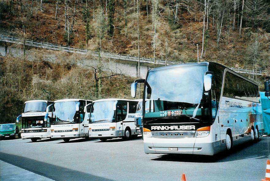 (106'027) - Fankhauser, Sigriswil - BE 35'126 - Setra am 30. M�rz 2008 in Gunten, Garage