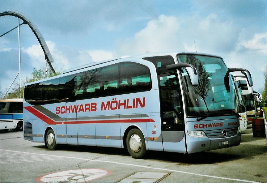 (106'619) - Aus der Schweiz: Schwarb, M�hlin - Nr. 28/AG 19'570 - Mercedes am 16. April 2008 in Rust, Europapark