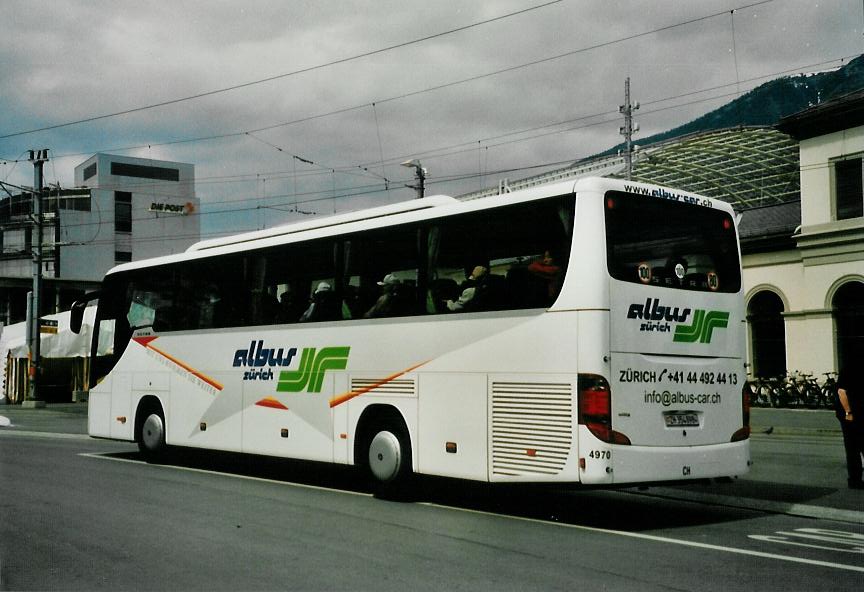 (107'320) - Albus, Z�rich - Nr. 4970/ZH 354'898 - Setra am 24. Mai 2008 beim Bahnhof Chur