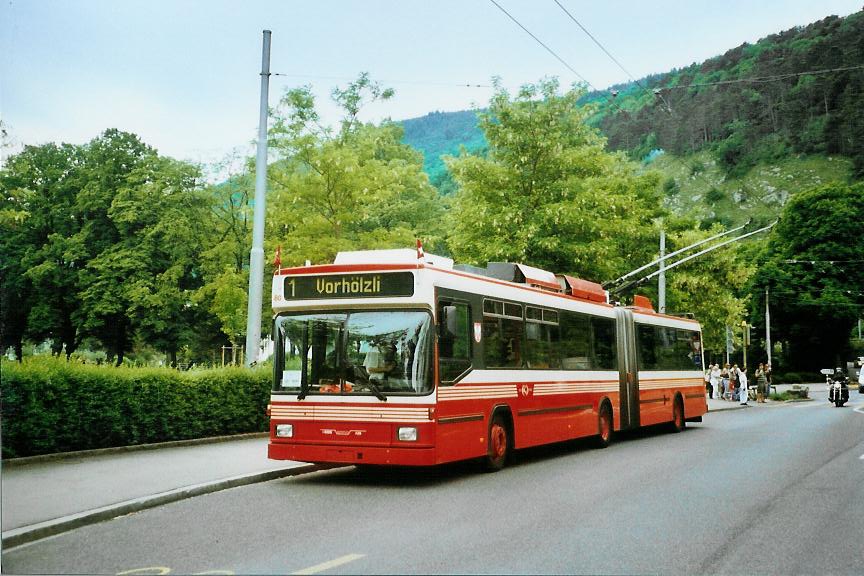 (107'718) - VB Biel - Nr. 80 - NAW/Hess Gelenktrolleybus am 1. Juni 2008 in Biel, L�ndtestrasse
