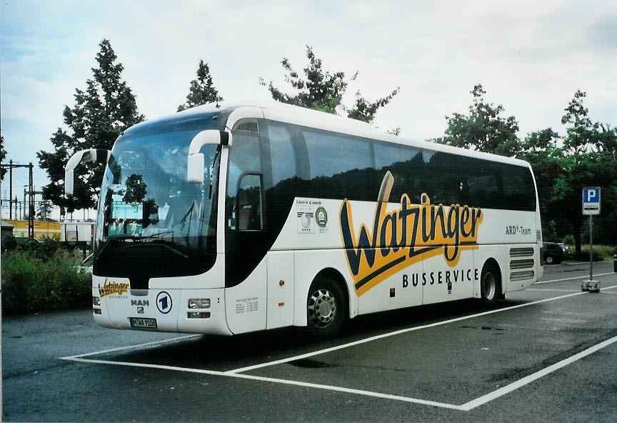 (107'934) - Aus Deutschland: Watzinger, M�nchen - M-WA 9108 - MAN am 18. Juni 2008 in Thun, Seestrasse