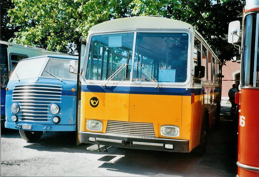 (108'035) - Osterholt, Veysonnaz - Saurer/T�scher (ex von Arx, Cergnat; ex Busset, Vers-l'Eglise; ex Perrodin-M�tral, Le Ch�ble; ex P 24'619) am 21. Juni 2008 in Aigle, Saurertreffen