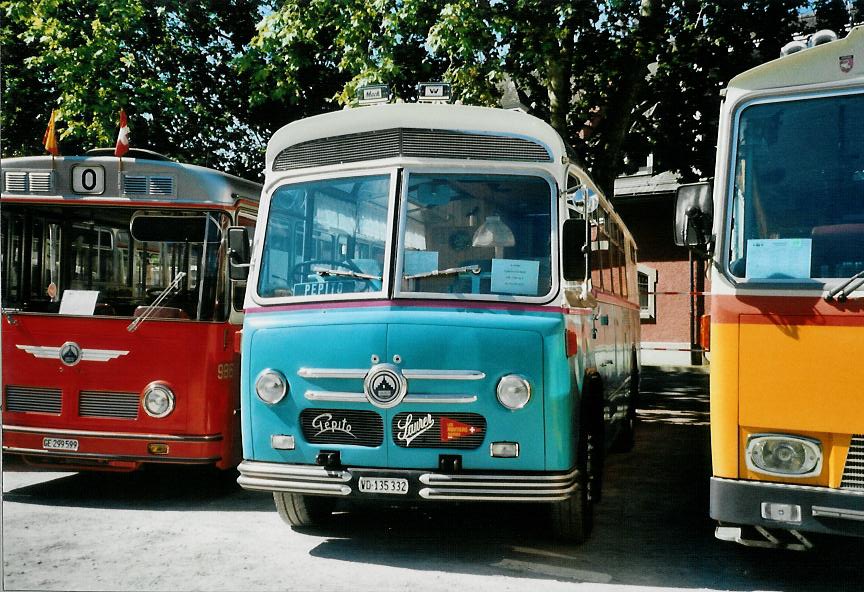 (108'101) - Pittet, Aigle - VD 135'332 - Saurer/Saurer (ex M+79'518; ex P 24'137; ex P 21'737) am 21. Juni 2008 in Aigle, Saurertreffen