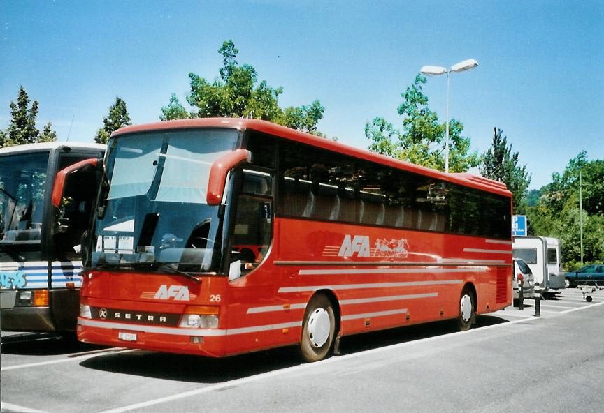 (108'503) - AFA Adelboden - Nr. 26/BE 21'181 - Setra (ex Nr. 16; ex Fr�hlich, D-Ludwigshafen/Rhein) am 2. Juli 2008 in Thun, Seestrasse
