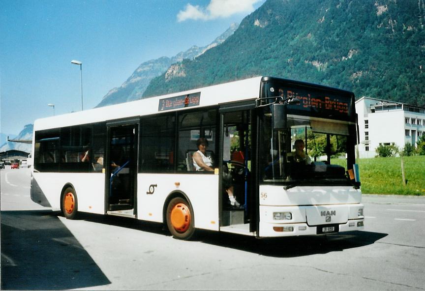 (109'407) - AAGU Altdorf - Nr. 56/UR 9359 - MAN/G�ppel (ex Schultz, D-Herxheim) am 16. Juli 2008 beim Bahnhof Altdorf