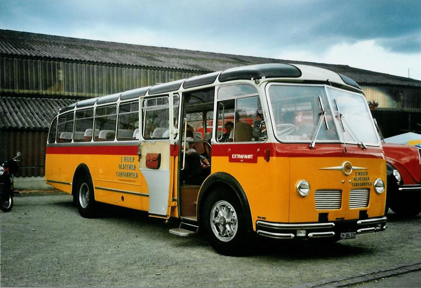 (109'532) - Meier, Gr�t - ZH 384'335 - FBW/R&J (ex Str�ssle, Wengen; ex Kasper, Poschiavo) am 20. Juli 2008 in Eiken, Oldie-Treffen