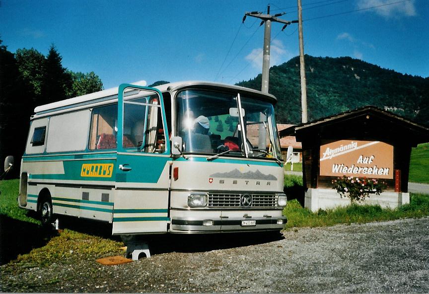 (110'228) - Eibicht, Henggart - ZH 411'665 - Setra (ex Hug, Hergiswil) am 16. August 2008 in Goldingen, Atzm�nnig