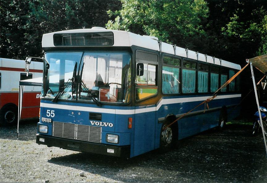 (110'233) - Stadelmann, Emmenbr�cke - Nr. 55/LU 86'339 - Volvo/Hess (ex VBL Luzern Nr. 55) am 16. August 2008 in Goldingen, Atzm�nnig