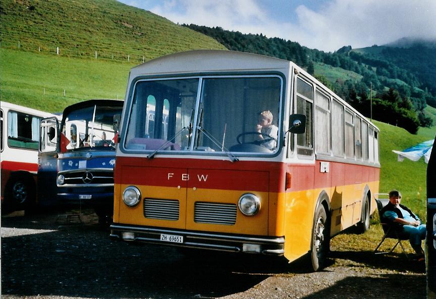 (110'309) - Tr�b, Oberrieden - Nr. 12/ZH 69'651 - FBW/R&J (ex Ryffel, Uster Nr. 12) am 16. August 2008 in Goldingen, Atzm�nnig