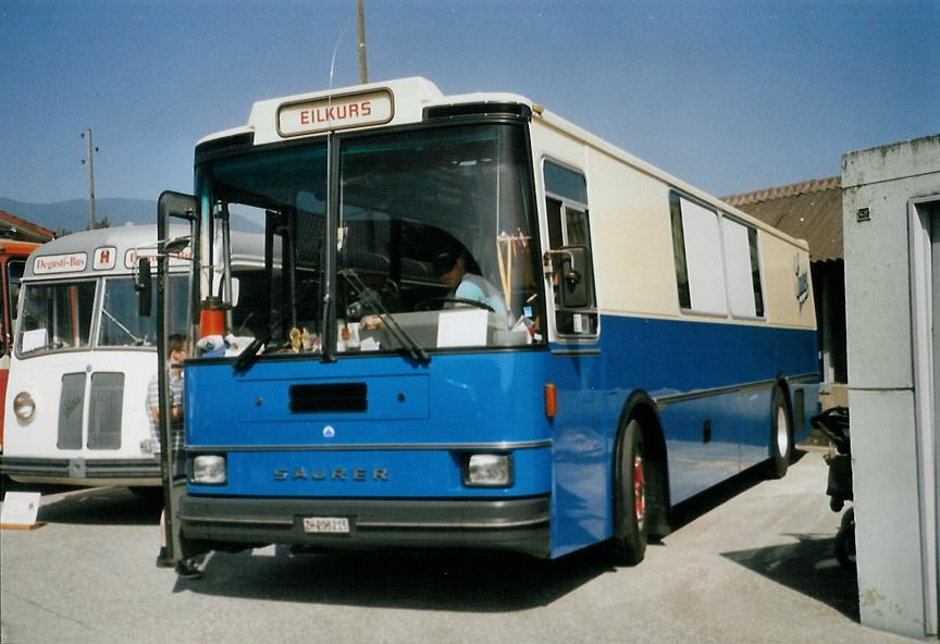 (110'532) - Hauser, W�denswil - ZH 203'215 - Saurer/R&J (ex Bucher, Gr�t; ex P 25'648) am 30. August 2008 in Niederbipp, Saurertreffen