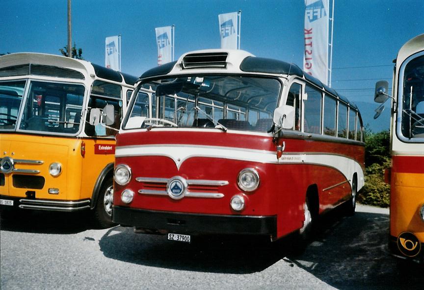 (110'602) - K�lin, M�riken - SZ 37'900 - Saurer/Saurer (ex Groth, D�llikon; ex AVG Grindelwald; ex AWA Amden Nr. 2) am 30. August 2008 in Niederbipp, Saurertreffen