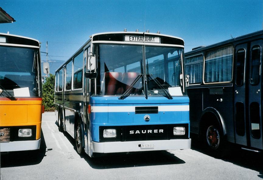 (110'635) - Mantel, Elgg - ZH 128'011 - Saurer/T�scher (ex LLB Susten Nr. 12) am 30. August 2008 in Niederbipp, Saurertreffen