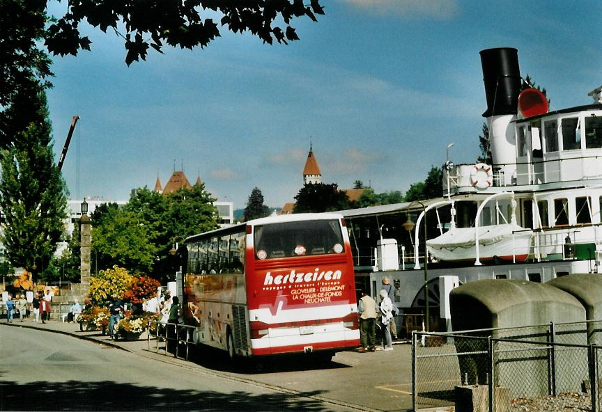 (110'808) - Hertzeisen, Glovelier - JU 6572 - Setra am 2. September 2008 bei der Schiffl�ndte Thun