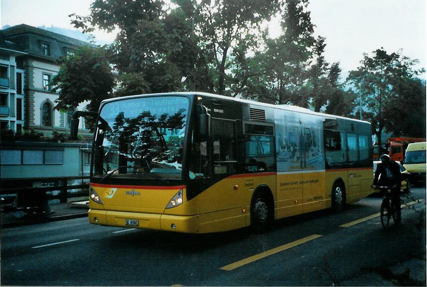 (110'934) - Moser, Teuffenthal - BE 60'582 - Van Hool (ex Burri, Teuffenthal) am 17. September 2008 in Thun, Postbr�cke