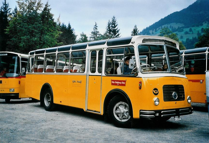 (111'103) - Streiff, Gelterkinden - AG 306'557 - Saurer/Gangloff (ex Oldie-Tours Z�risee, Wollerau; ex OTAG, Wald; ex Leibundgut, Obergoldbach; ex Krebs, Belpberg) am 27. September 2008 in Kiental, Loosplattenalp