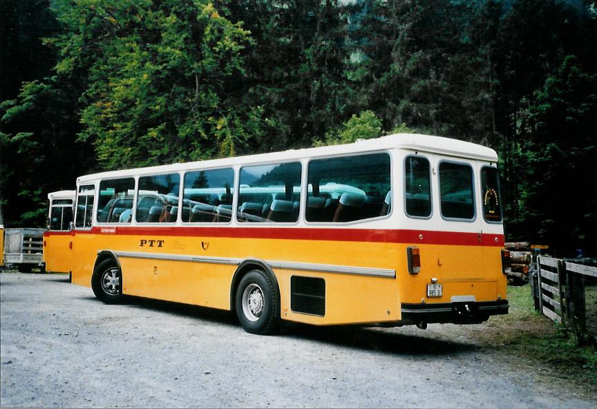 (111'106) - Zimmermann, Niederwangen - BE 985 U - Saurer/T�scher (ex P 24'289) am 27. September 2008 in Kiental, Loosplattenalp