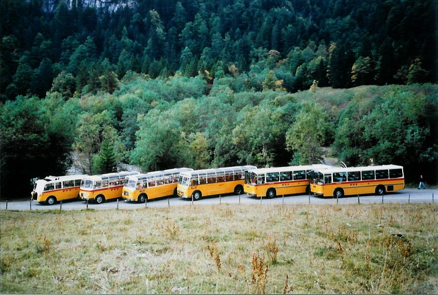 (111'109) - Zimmermann, Niederwangen - BE 985 U - Saurer/T�scher (ex P 24'289) am 27. September 2008 in Kiental, Tschingelsee
