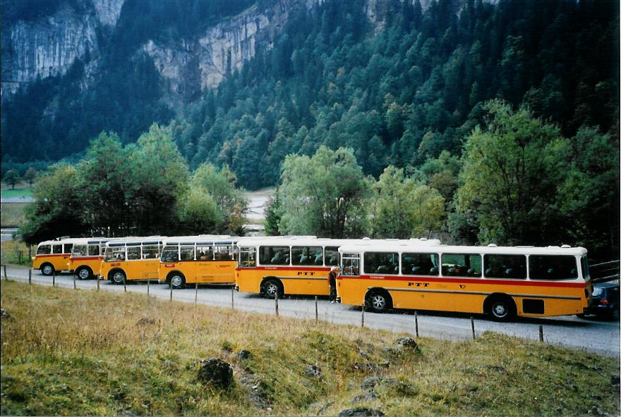 (111'110) - Zimmermann, Niederwangen - BE 985 U - Saurer/T�scher (ex P 24'289) am 27. September 2008 in Kiental, Tschingelsee
