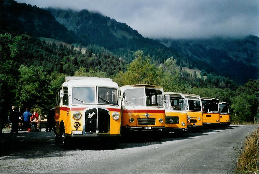 (111'118) - Schmid, Th�rishaus - Nr. 3/BE 26'760 - Saurer/Gangloff (ex Geiger, Adelboden Nr. 3) am 27. September 2008 in Kiental, Tschingelsee