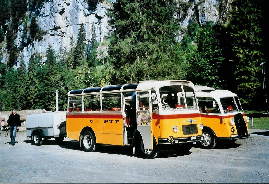(111'119) - Schmid, Th�rishaus - Nr. 9/BE 26'105 - Saurer/R&J (ex Geiger, Adelboden Nr. 9) am 27. September 2008 in Kiental, Tschingel