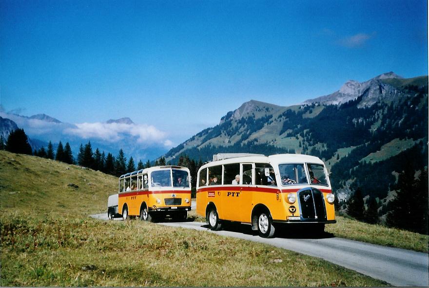 (111'125) - Schmid, Th�rishaus - Nr. 3/BE 26'760 - Saurer/Gangloff (ex Geiger, Adelboden Nr. 3) am 27. September 2008 in Kiental, Bundalp