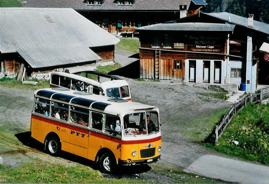 (111'134) - Schmid, Th�rishaus - Nr. 9/BE 26'105 - Saurer/R&J (ex Geiger, Adelboden Nr. 9) am 27. September 2008 in Kiental, Bundalp